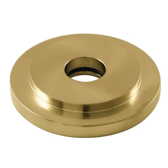 0.5 in. Manhattan Heavy Duty Round Solid Cast Brass Shower Flange, Brushed Brass