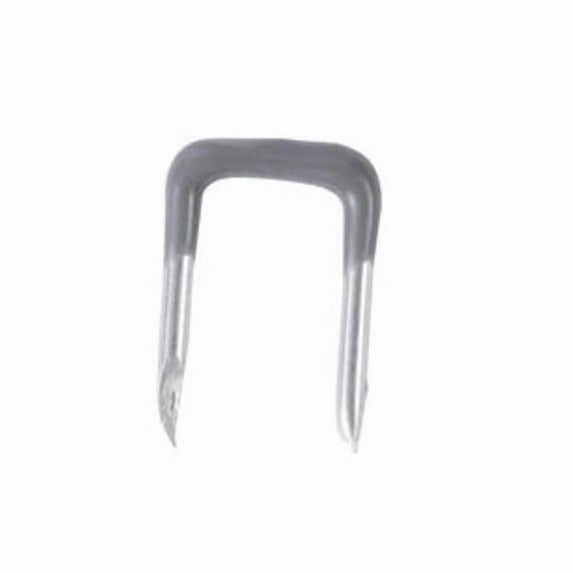0.5 in. Metal Insulated Staple, Silver - Pack of 100