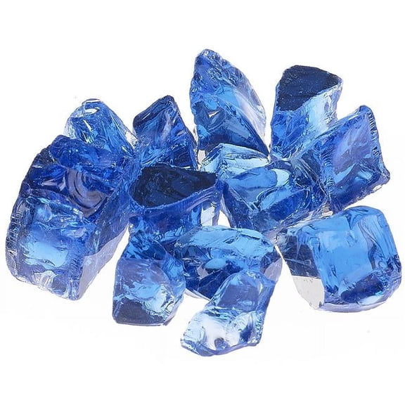 0.5 in. Poseidon Crushed Reflective Fire Glass