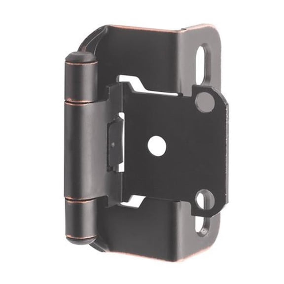 0.5 in. Self Closing Partial Wrap Hinge, Oil Rubbed Bronze