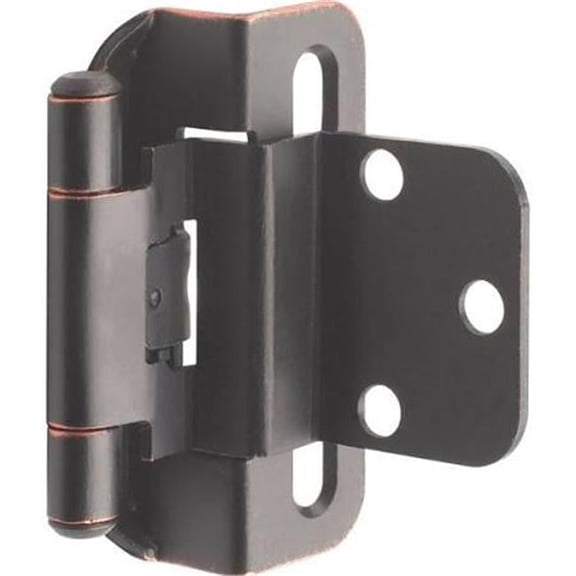 0.5 in. Self Closing Partial Wrap Hinge, Oil Rubbed Bronze