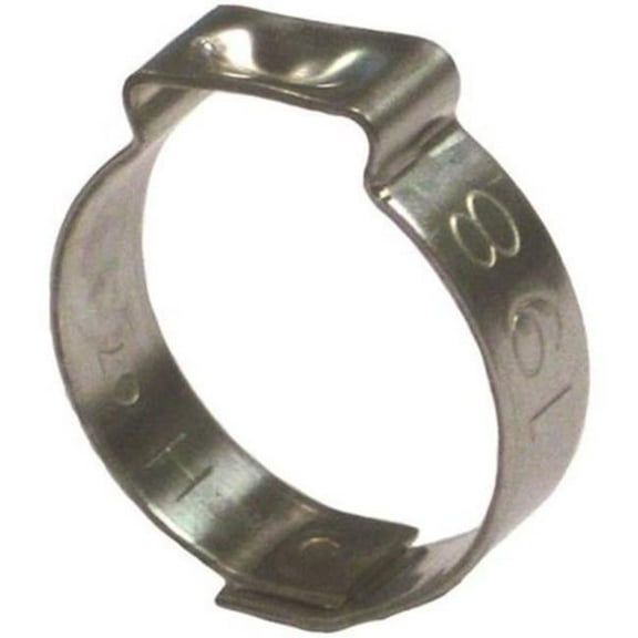 0.5 in. Stainless-Steel Pipe Pinch Clamps - Pack of 10