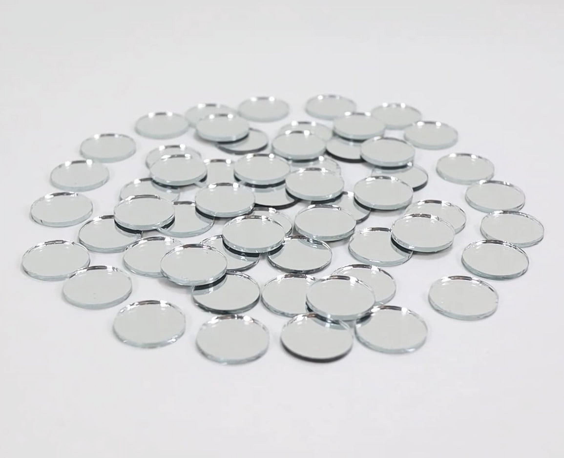 Small Glass Oval Craft Mirrors Bulk 100 Pieces Mirror Mosaic Tiles 22x10mm