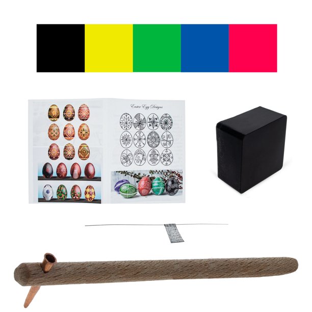 0.5 mm Heavy Brass Tip Brass Kistka, Beeswax, 5 Dyes, Cleaning Wire and