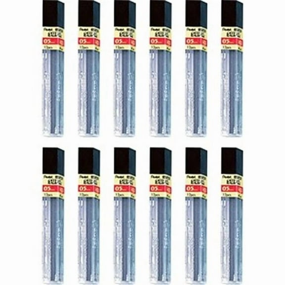 0.5 mm Hi-Polymer Black Lead Refills - 1 x 1.7 x 3 in. - Pack of 12
