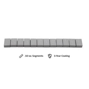 0.5 oz Steel Adhesive Wheel Weight, Gray