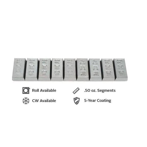 0.5 oz Steel Roll Wheel Weight