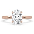 thumbnail image 1 of 0.5 to 3 Carat Oval Lab Grown Diamond Hidden Halo Engagement Ring 14K Gold, 1 of 4