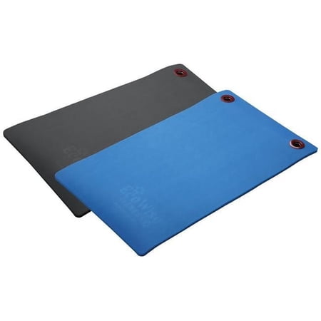 0.5 x 20 x 48 in. Elite Workout Mat with Eyelets, Blue