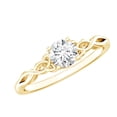 thumbnail image 1 of Rosec Jewels Certified Moissanite Promise Ring for Women - Celtic Knot Ring - D-VS1 Quality - Ready to Gift for Valentines, 18K Yellow Gold, US 12.50, 1 of 7