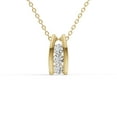 thumbnail image 1 of 0.50 CTW Lab Grown Diamond Three Stone Ladder Pendant in 10K Yellow Gold, 1 of 5