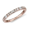 thumbnail image 1 of 0.50 Carat Brilliant Baguette Cut Natural Diamond Elegant Wedding Eternity Band for her in Solid 14K Rose Gold Size 9.5, 1 of 7