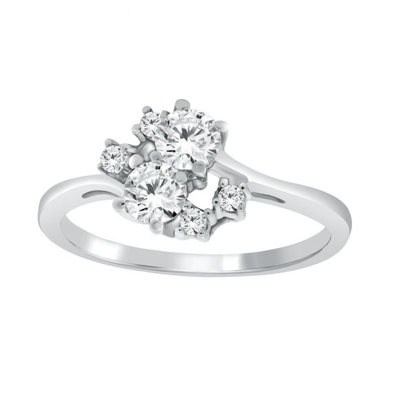 0.50 Carat Diamond Engagement Women's Ring In 14K Solid Rose,White & Yellow Gold