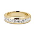 thumbnail image 1 of 0.50 Carat Excellent Princess Cut Natural Diamond Beautiful Eternity Band for Women Solid 18K Yellow Gold Size 11.5, 1 of 7