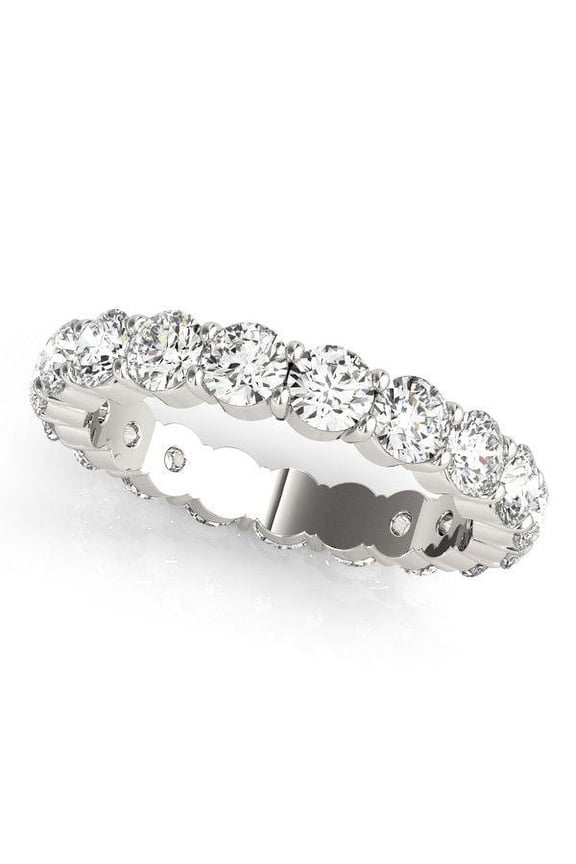 0.50 Carat F-G/VS Lab Grown Diamond Full Eternity Wedding Band Women Jewelry Size - 7