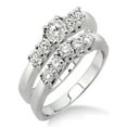 thumbnail image 1 of 0.50 Carat Five Stone Bridal Set with Round Cut Diamond in 10k White Gold, 1 of 2