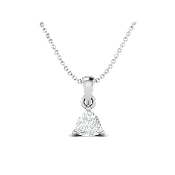 0.50 Carat Moissanite Diamond E Color VS1 Clarity Brilliant Cut 925 Sterling Silver Solitaire Women Valentines Day Gifts Necklace