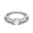 thumbnail image 1 of 0.50 Carat Moissanite Diamond E Color VS1 Clarity Brilliant Cut Solitaire 925 Sterling Silver Split Shank Women Valentines Day Gifts Ring, 1 of 3