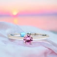 thumbnail image 1 of 0.50 Carat Round Cut Pink Sapphire Gemstone Beautiful Proposal Ring for Women Solid 18K White Gold Size 10.5 by Diamond-Capitals, 1 of 4