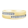 thumbnail image 1 of AFFY 0.50 Carat Round Shape White Natural Diamond Men's Wedding Band Ring 14K Solid Gold, 1 of 1