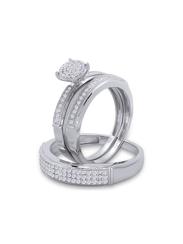 Diamond His and Her Wedding Ring Sets - Walmart.com