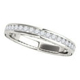 thumbnail image 1 of 0.50 Ct Channel Set Diamond Wedding Band - Bridal Ring Set In 14K White Gold, 1 of 1