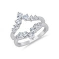 thumbnail image 1 of 0.50 Ct Clarity VS1 Color F-G Round Natural Diamond Stunning Engagement Eternity Band for Womene Solid 14K White Gold Size 7.5, 1 of 7