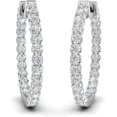 thumbnail image 1 of 0.50 Ct. Diamond Inside Out Hoop Earring - Fascinating Diamonds, 1 of 6