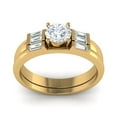 thumbnail image 1 of 0.50 Ct EF/VVS1 Round Moissanite Promise Rings 925 Sterling Silver Gold Vermeil Solitaire Women Ring, 1 of 7