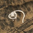 thumbnail image 1 of 0.50 Ct Round Cut VVS1/D Diamond Heart Nose Stud Ring Piercing Pin 925 Silver, 1 of 2