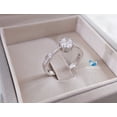 thumbnail image 1 of 0.50 Cts Cubic Zirconia / Sterling Silver 925 Ring / Rhodium plated Nickel-Free / MadDuckJewels RG1902/ Thailand Jewelry, 1 of 5