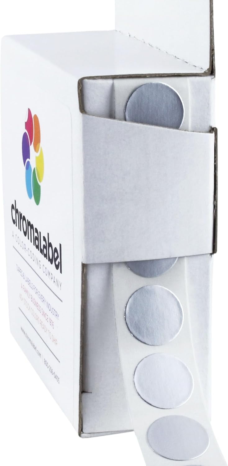 0.50 Inch Round Label Permanent Color Code Dot Stickers, 1000 Labels ...