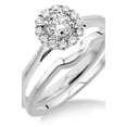 thumbnail image 1 of 0.50 carat Bridal set Halo with Round Cut diamond in 10k White Gold, 1 of 2