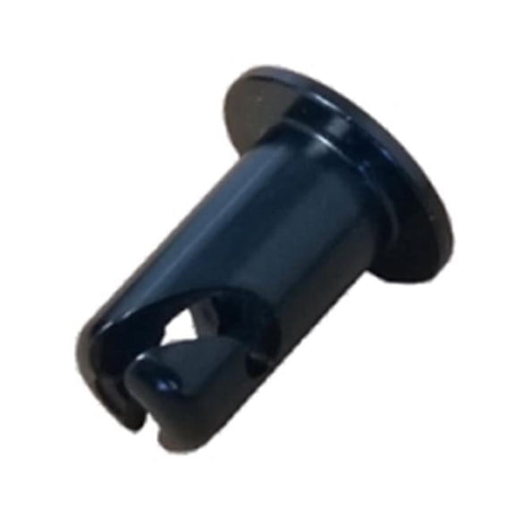 0.50 in. Long Black Aluminum Oval Head Button, Pack of 50