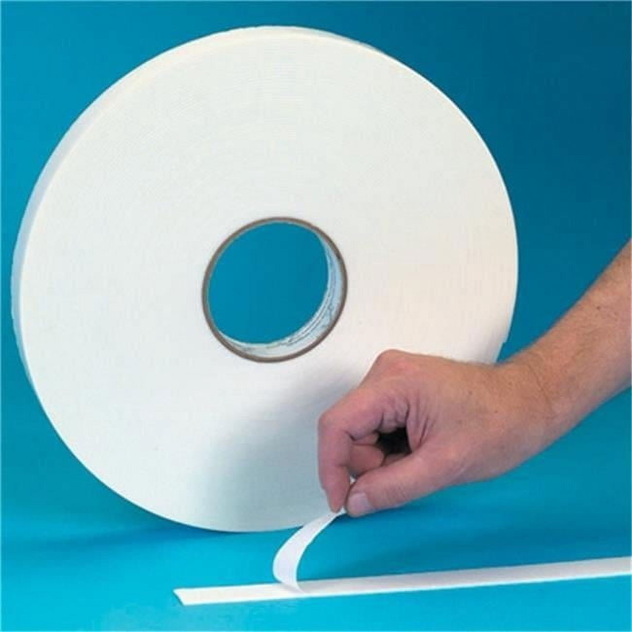 0.50 in. x 36 yards 0.062 in. White Thick Polyethylene Double Sided Foam Tape - Pack of 2