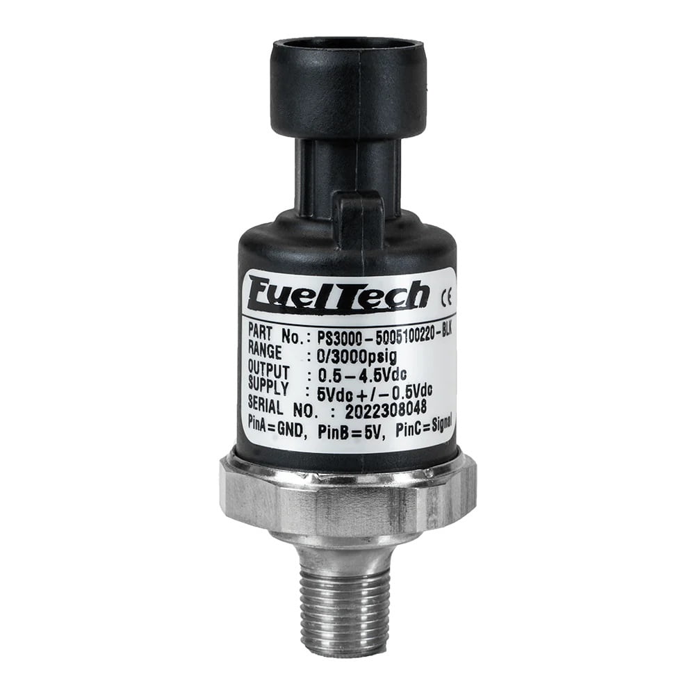 FuelTech 0-500 PSI Pressure Sensor (Black Series) FuelTech 0-500 PSI Pressure Sensor (Black Series)