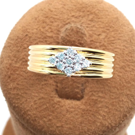0.50CT Round Cut Simulated Diamond Men's Wedding Band Ring 14K Yellow Gold Plated 925 Silver Valentine Gifts