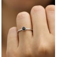 thumbnail image 1 of 0.50Ct Round Cut Lab Created Black Diamond 14K White Gold Plated Purpose Ring For Her, 1 of 2
