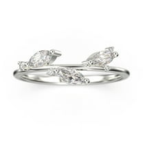 0.50ct Diamond Moissanite 10k White Gold Wedding Band