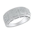 thumbnail image 1 of AFFY 0.51 Carat (Ctw) Round Shape White Natural Diamond 10k Solid Gold Engagement Ring For Men, 1 of 1