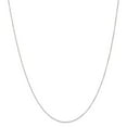 thumbnail image 1 of 0.51mm 14k White Gold Carded Curb Chain Necklace - 24 Inch, 1 of 2
