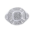 thumbnail image 1 of AFFY 0.52 Carat (Ctw) Round White Natural Diamond Men's Anniversary Ring 10k Solid Gold, 1 of 1