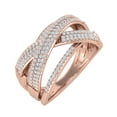 thumbnail image 1 of 0.52 Carat Diamond Bypass Wedding Band Ring in 10K Rose Gold (Ring Size 5.5), 1 of 6