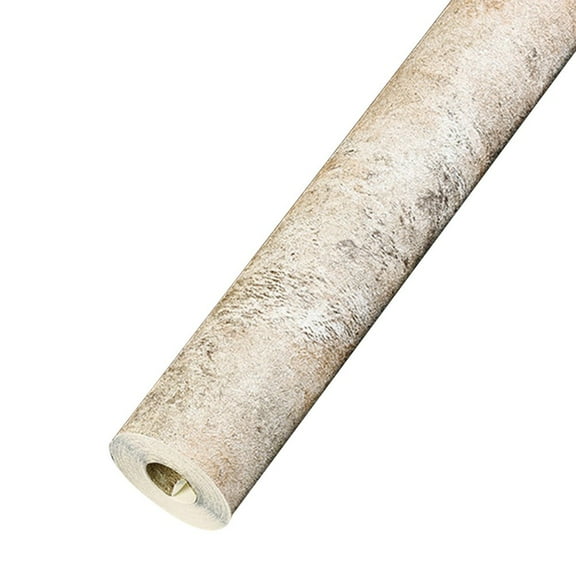 0.53*9.5M Industrial Style Solid Color Retro Imitation Diatom Mud Wallpaper Yellow Smile Home