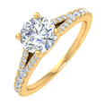 thumbnail image 1 of 0.55 Carat Prong Set Solitaire Diamond Engagement Ring Band in 14K Yellow Gold (Ring Size 6.75), 1 of 5