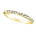 thumbnail image 1 of AFFY 0.55 Carat Round Shape White Natural Diamond Eternity Wedding Band Ring 18k Solid Yellow Gold Ring Size-6.5, 1 of 1