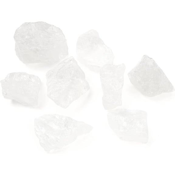 0.55 Pound Clear Quartz Natural Raw Stone 1.25 To 2 Inch Rough Crystal DIY Wire Wrapping Meditation Decor
