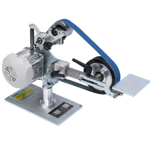 0.55KW Belt Sander Bench Grinder Knife Sharpener with Large Table Polishing Sander 110VAC