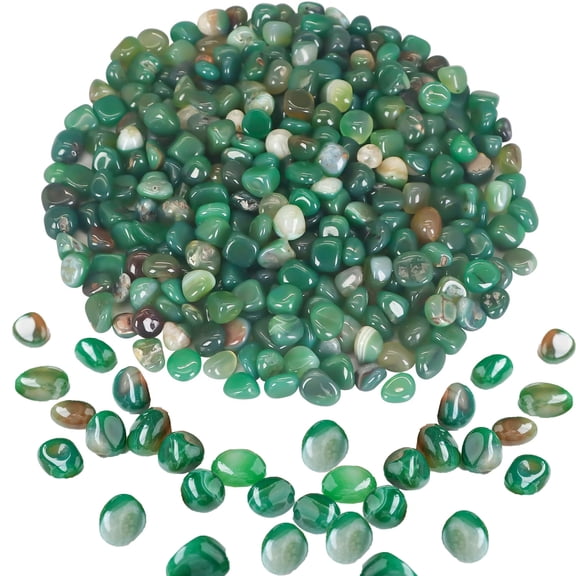 0.55lb Small Polished Pebbles for Indoor Plants,Bexikou 0.27~0.35 Inch River Rocks Decorative Pebbles,Decorative Rocks for Plants Pot, Succulent, Vase, Cactus, Landscaping, Green