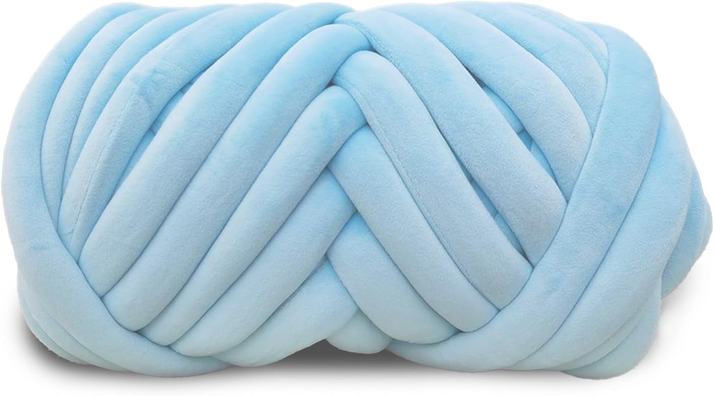 (0.55lb)Velvet Chunky Yarn Bulky Giant Arm Knitting Yarn, Super Soft ...